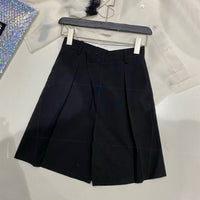 Bermuda Shorts Suit Diagonal Placket Shorts Shorts Black