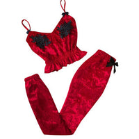 Women Lingerie Pyjamas Red