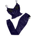 Women Lingerie Pyjamas Navy Blue