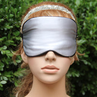 Silk Eye Mask Silk Eye Mask Silver grey