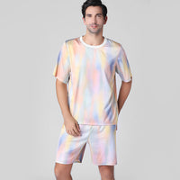 Casual summer men's ice silk pajamas