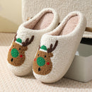 Family Cartoon Plush Slippers For Unisex