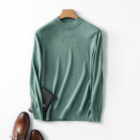 Pure wool sweater men Green