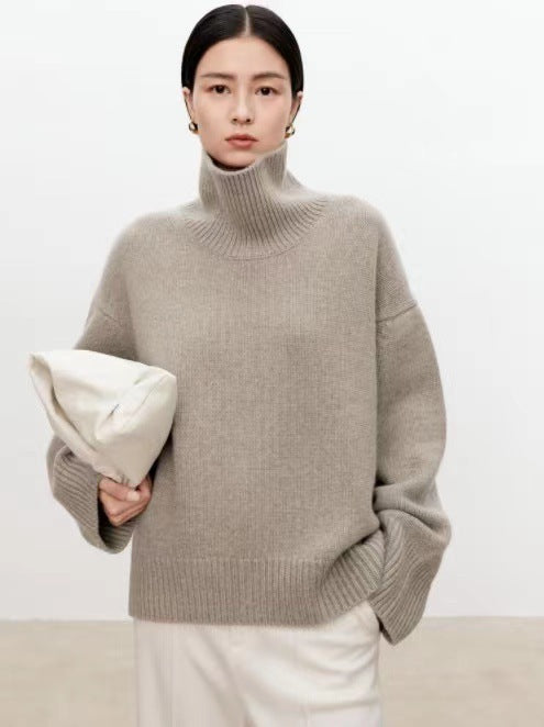 Women's Turtleneck Pure Cashmere Sweater