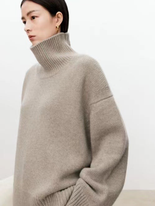 Women's Turtleneck Pure Cashmere Sweater