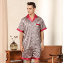 Printed Short-sleeved Shorts Pajamas