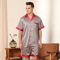 Printed Short-sleeved Shorts Pajamas