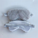 Plush eye mask Gray