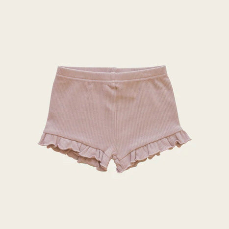 Rose Grey Embroidered Knitting Baby Kids Clothing Shorts