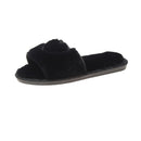 Plush slippers for women Black