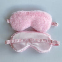 Plush eye mask Pink