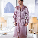 Men's Long Nightgown Pajamas Pink