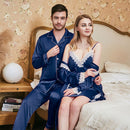 Ladies Lace Suspender Nightgown Couple Pajamas