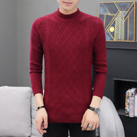 Men's cashmere padded sweater Wine Red