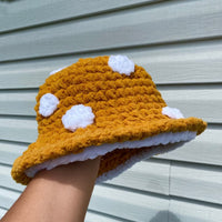 Cute Handmade Knitted Plush Mob Cap For Kids