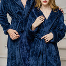 Unisex Winter Fleece Bath Robe