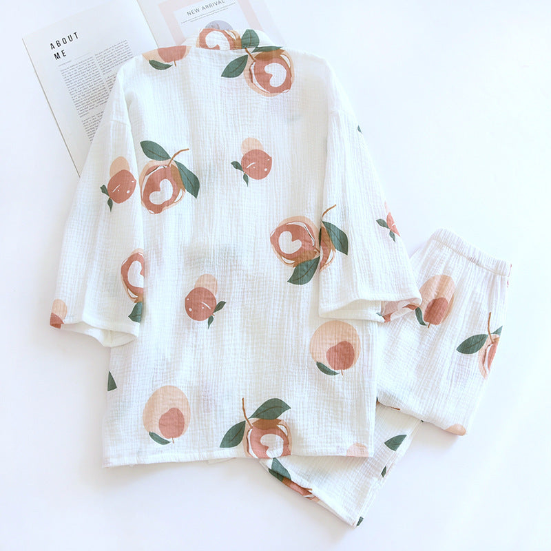 Cotton Kimono Loungewear Set