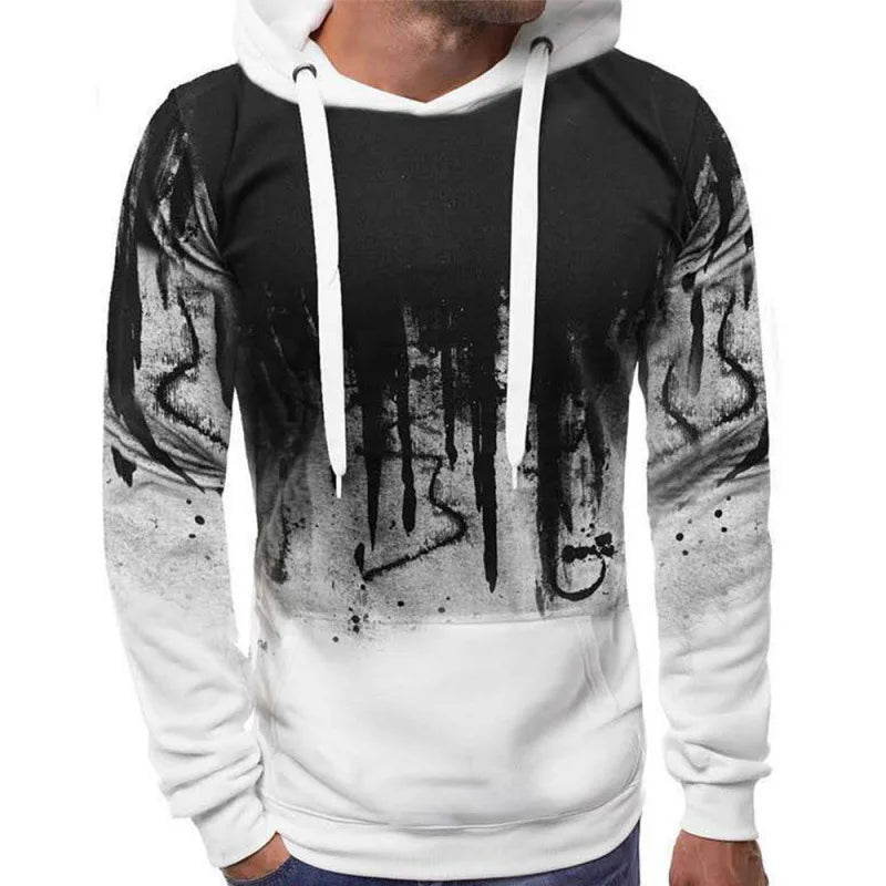 Gradient Print Men's Hoodie