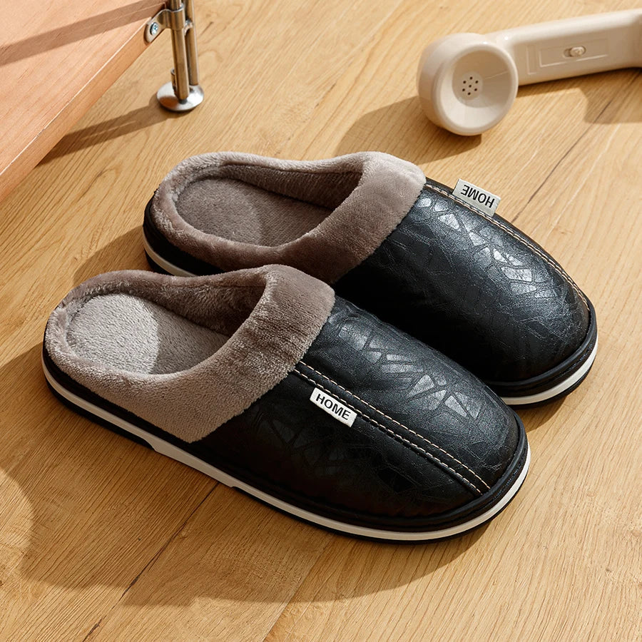 Big Size Indoor Slippers black 50-51(fit 49-50)