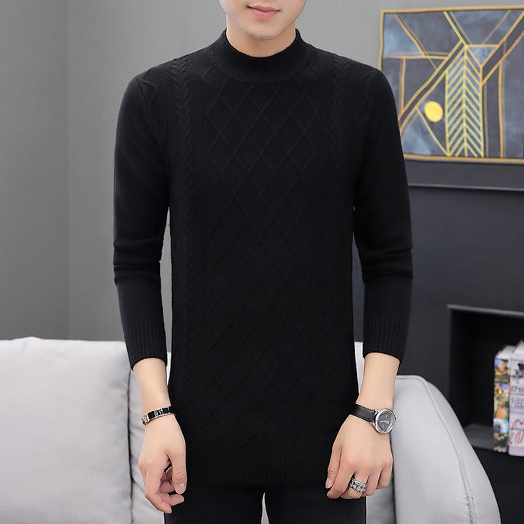 Men's cashmere padded sweater