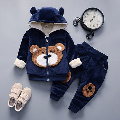 Children's clothing sports suit Navy Blue 2style