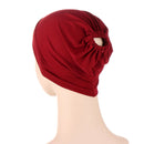 New Multicolor Back Elastic Hat Wine red b