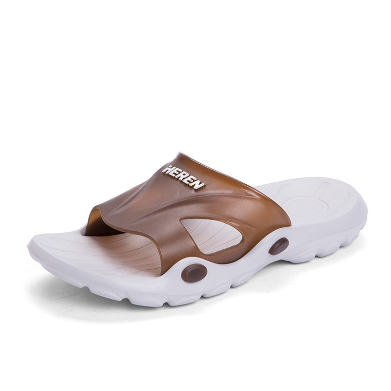 Indoor bathroom slippers for men Brown