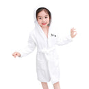 Children Hooded Flannel Bathrobe EF50D0 Size 130 (7-8 Years)