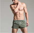 Cotton Check Men's Boxer Shorts Dot green