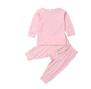 Cotton tracksuits set baby clothing Pink