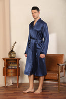 Plus Size Ultra-thin Luxury Robe For Men