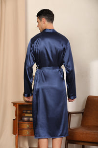 Plus Size Ultra-thin Luxury Robe For Men