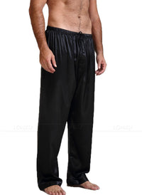 Men's home breathable loose pajamas Black