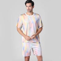 Casual summer men's ice silk pajamas