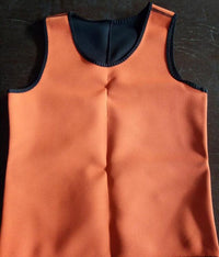 Rubber Corset Sports Vest For Men Orange