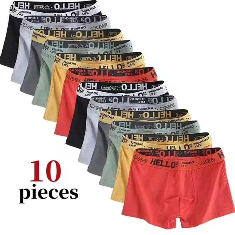 10Pcs Men's Underwear A 10pcs XL50-60kg