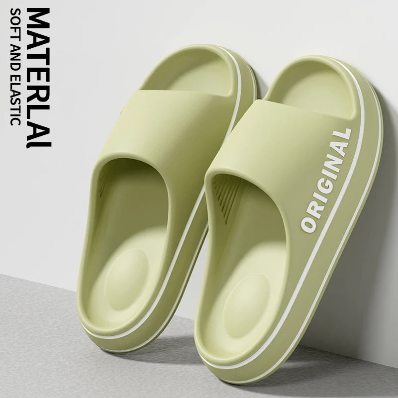 Women Letter Slippers Green 36-37