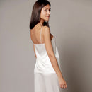 V Neck Sling Vest Satin Trousers