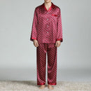 Men's Printed Silk Pajamas for Spring