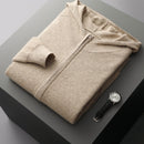 Thickened Casual 100% Cashmere Set Camel Top