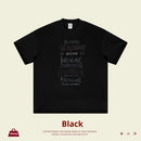 Children Hip-hop T-shirt Printed Short Sleeve Black