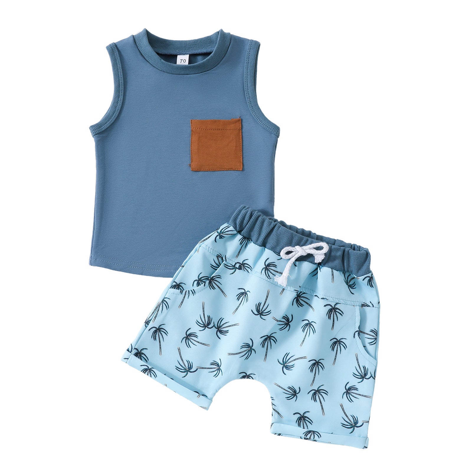 Baby Clothing Sleeveless Vest Shorts 2 Piece Set