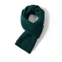 Cashmere Scarf - Wool Dark Green 150x26