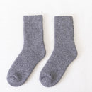 Men's Cashmere Thickened Cashmere Socks Lady Medium Grey One size