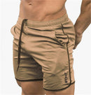 Men Fitness Shorts Khaki XL