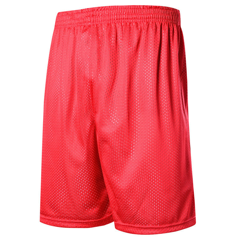 Summer knee shorts code male Red white