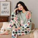 Pajamas Set Women Square rabbit