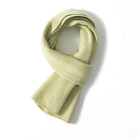 Cashmere Scarf - Wool Spun Green 150x26