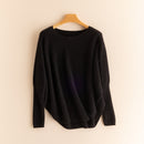 100% Cashmere Round Neck Shawl Bottoming Shirt