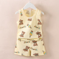 Children's Sleeveless Tops & Shorts Type 4 12M